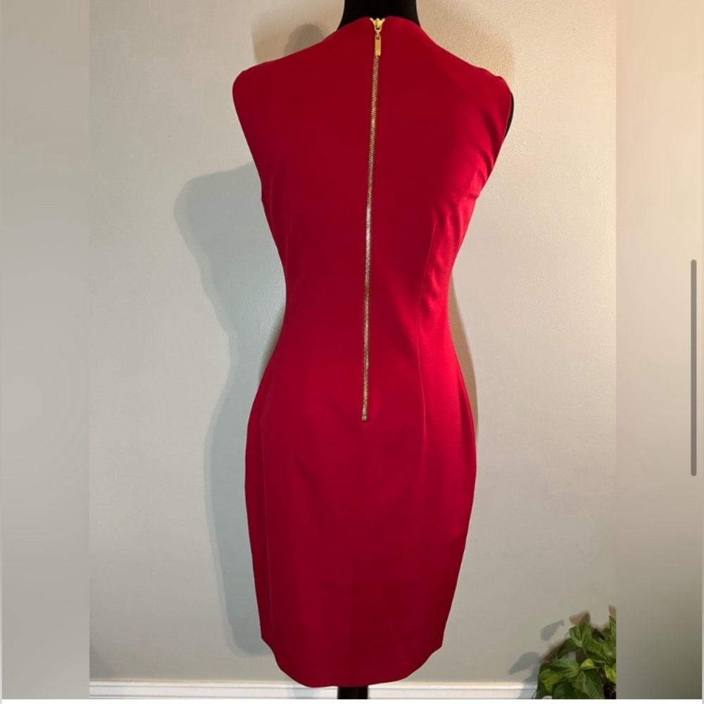 Cache Red Fitted Dress - Picture 3 of 6
